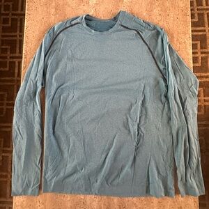 lululemon athletica Metal Vent Tech Teal Long Sleeve Shirt